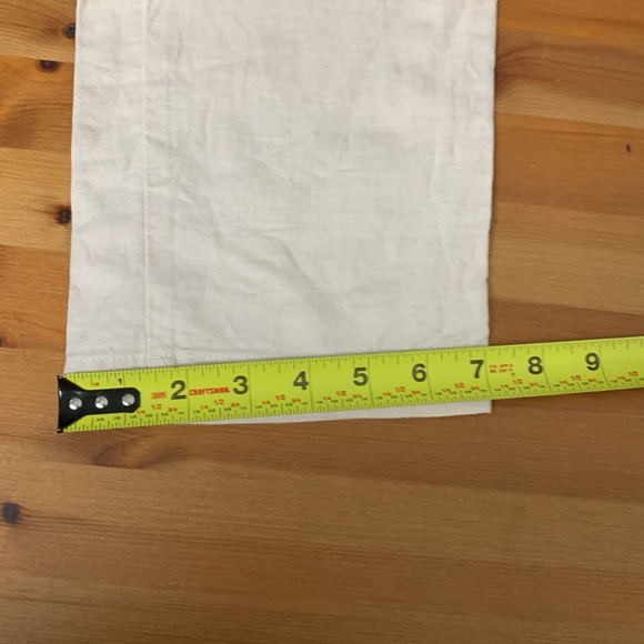 Uniqlo NWOT lightweight linen  cotton spandex summer pants, off white - Picture 10 of 10